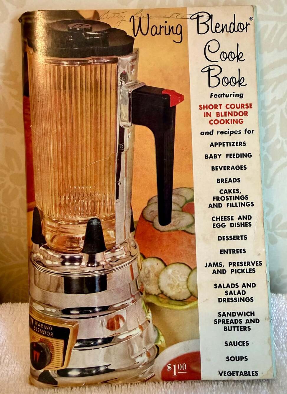 1962 Vintage Waring Blendor Cook Book Mid-Century Recipes & Instructions